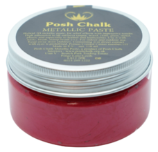 Red Medium Cadmium Posh Chalk Metallic Paste - 110ml
